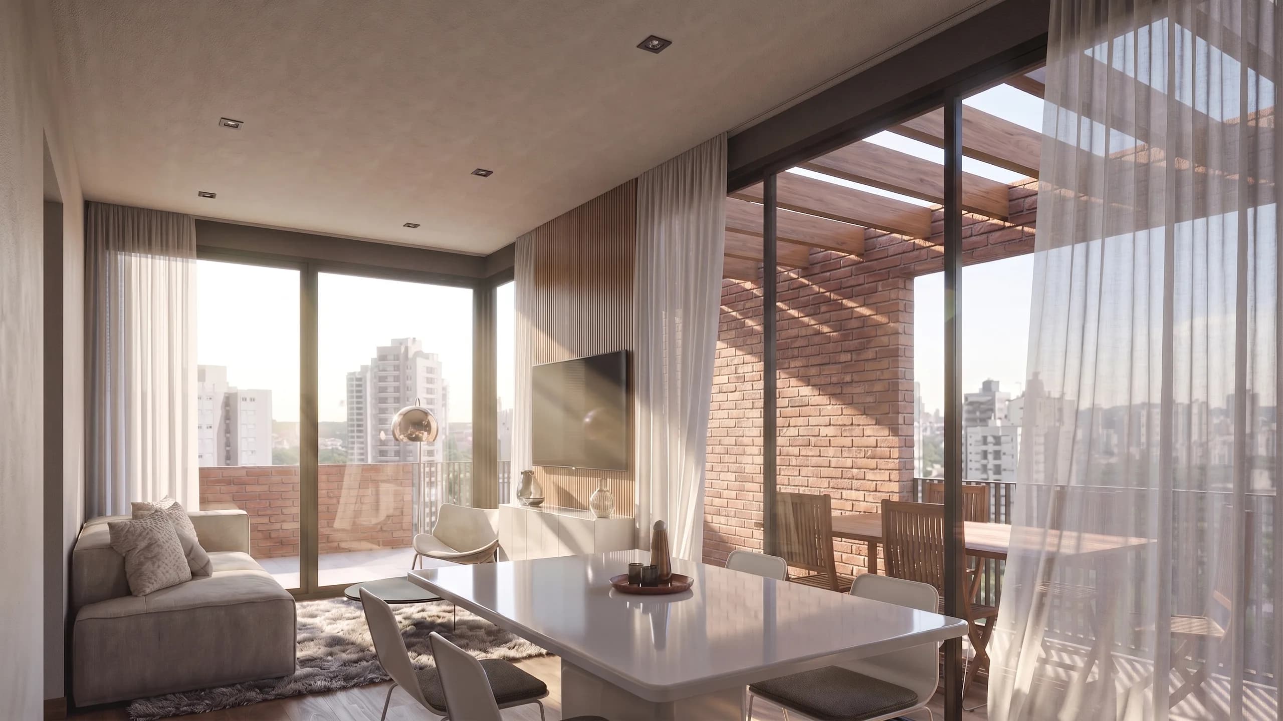 Living con terraza de una unidad de Dimora Cafferata